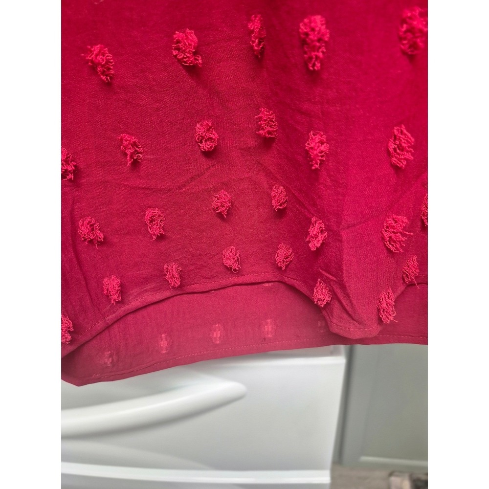 WESTERN BOHO COWGIRL CHIC STATEMENT PIECE TOP. RED GLAM MEETS COASTAL COWGIRL XS - Picture 5 of 9
